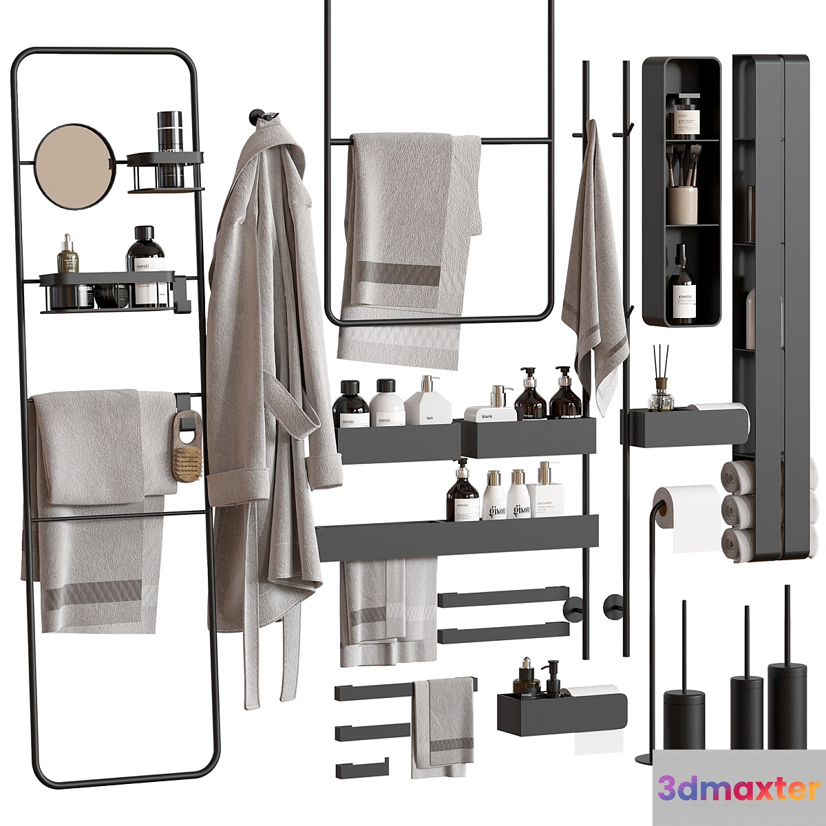 bathroom accessories 17 3D Max