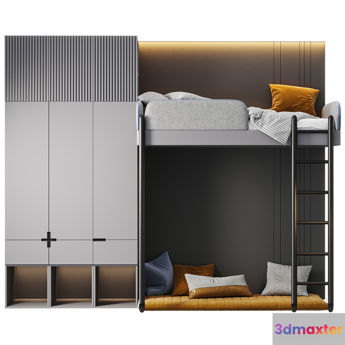 Kids Bedroom 3D Max