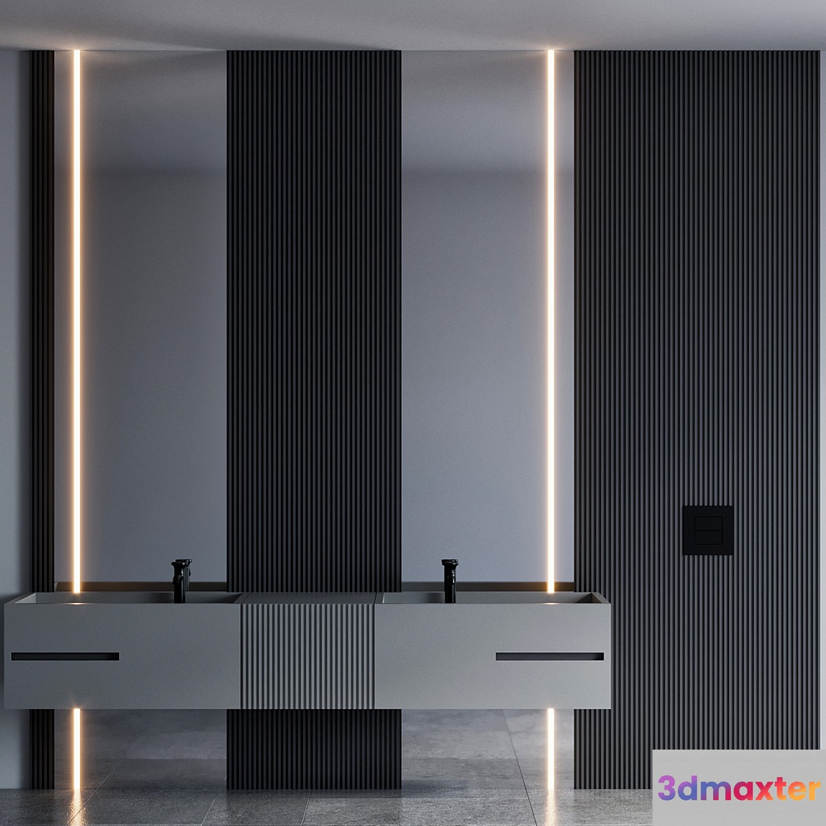 bathroom furniture 105 3D Max