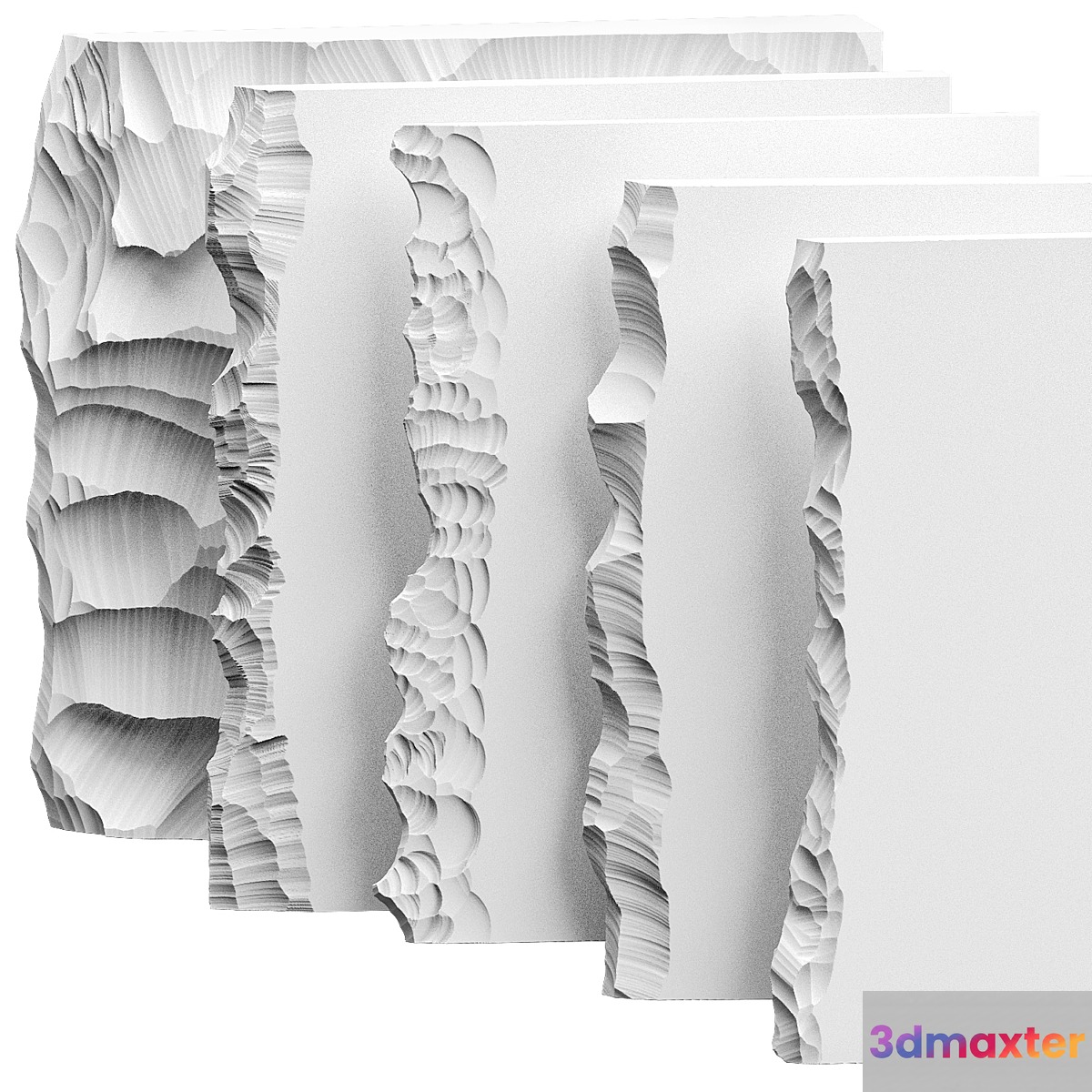 set of gypsum products 3 3D Max