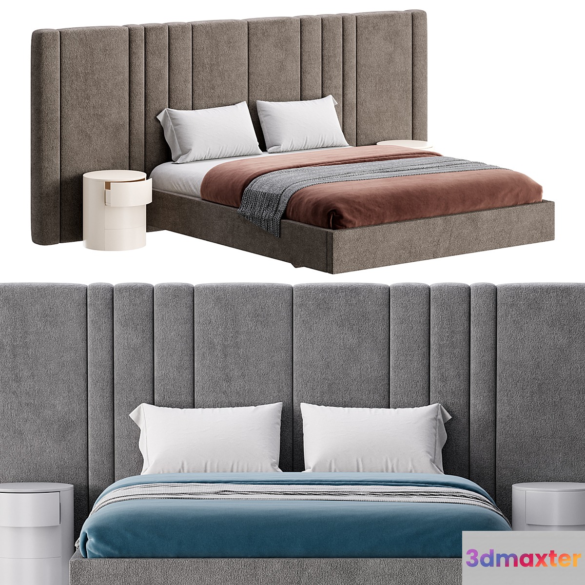 Dharmi bed 3D Max