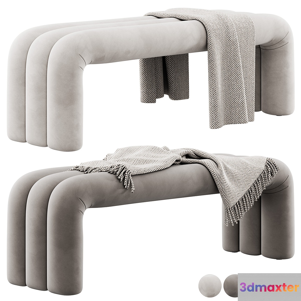 Arches Bench by Joel Edmondson 3D Max