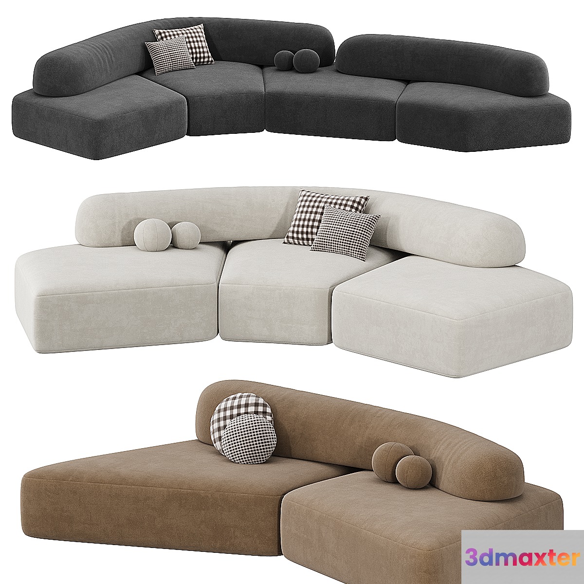 On The Rocks Sofa 3D Max