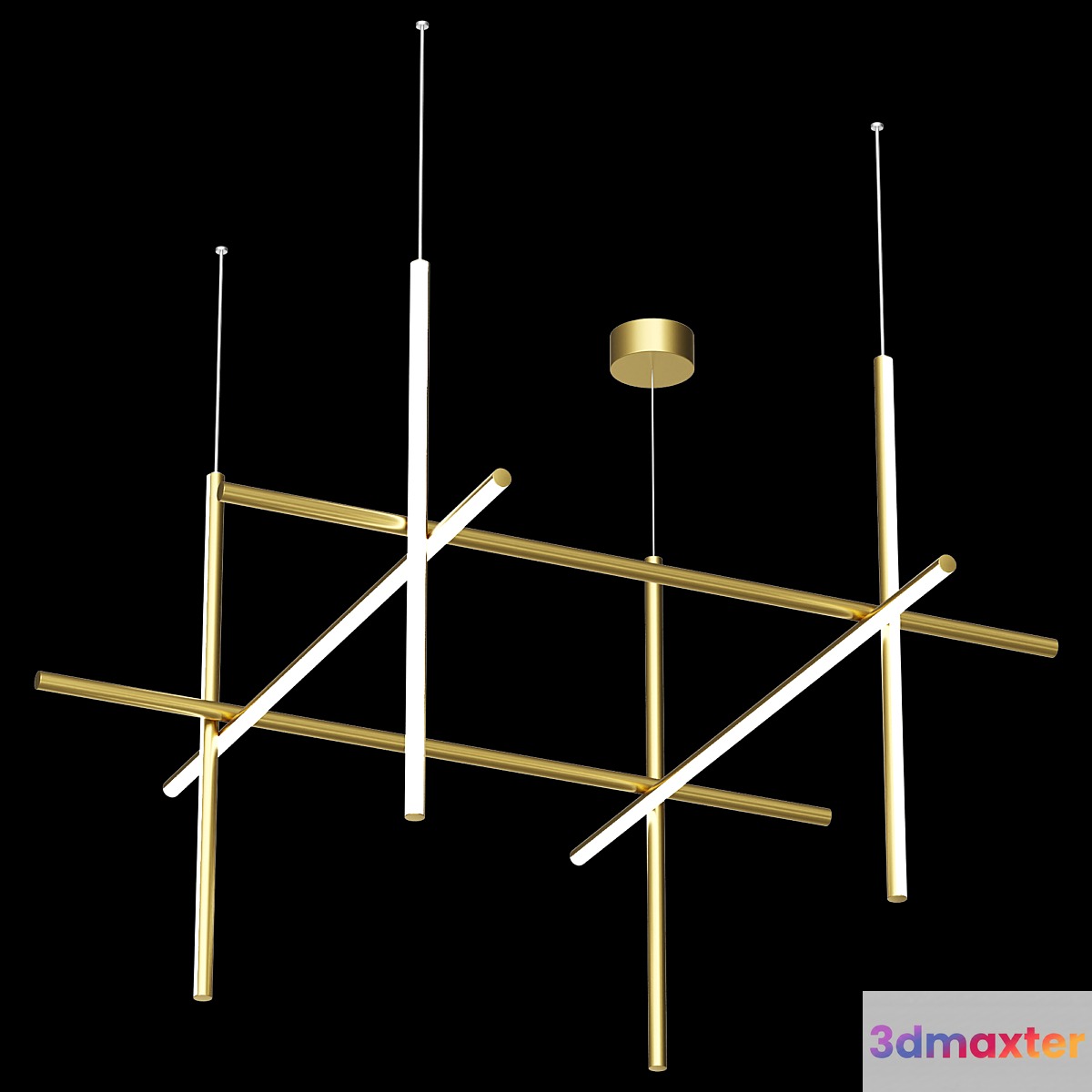 New Design Energy Efficient LED Indoor Modern Chandelier 3D Max