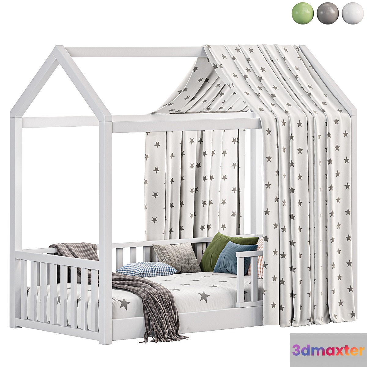 Oikiture Single Bed - No.2 3D Max