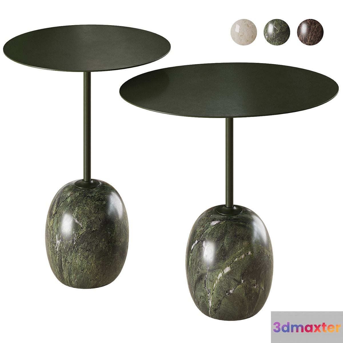 &Tradition Lato LN8 LN9 coffee table set 3D Max