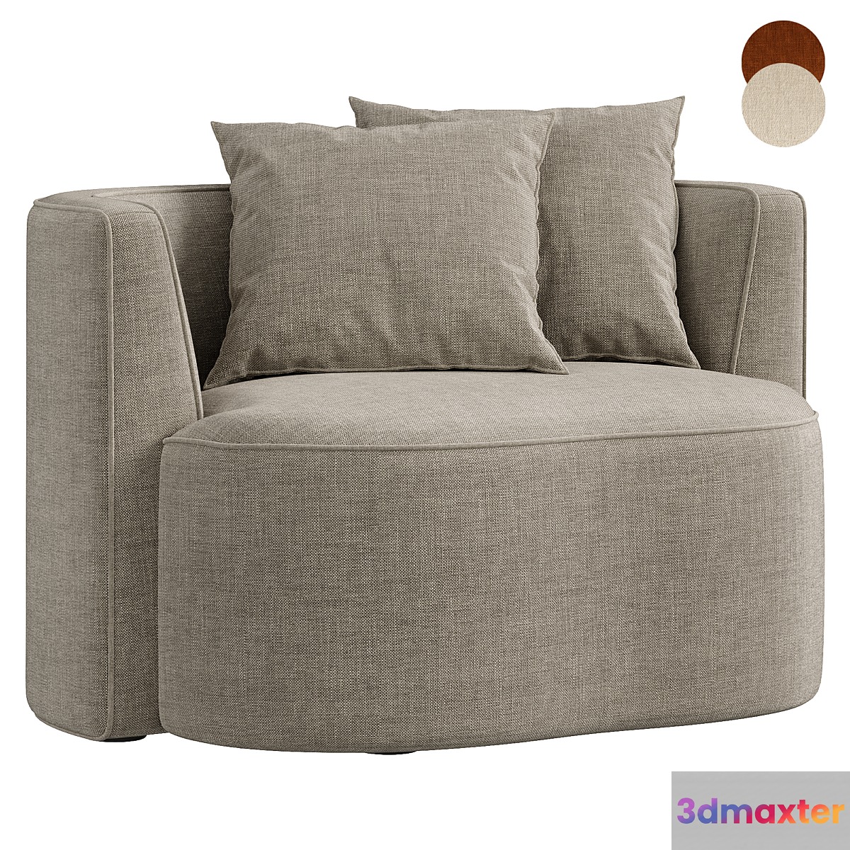 Nos Armchair - No.2 3D Max