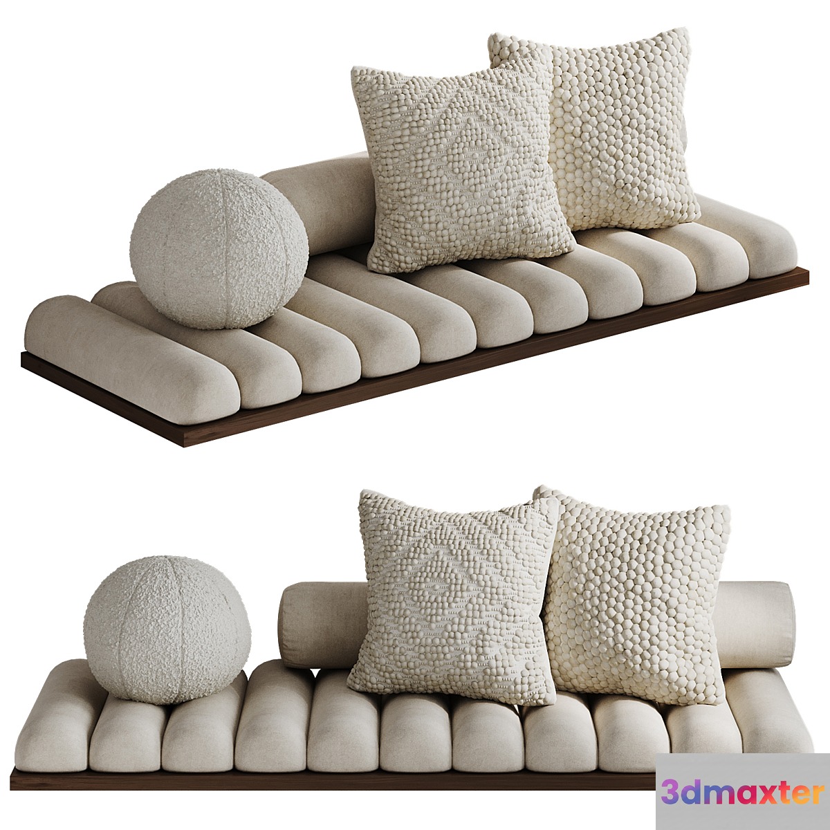 Set of decorative pillows 3D Max