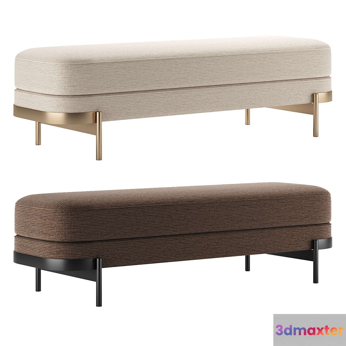 BARRY | Bench by HC28 Cosmo set 2 - No.2 3D Max
