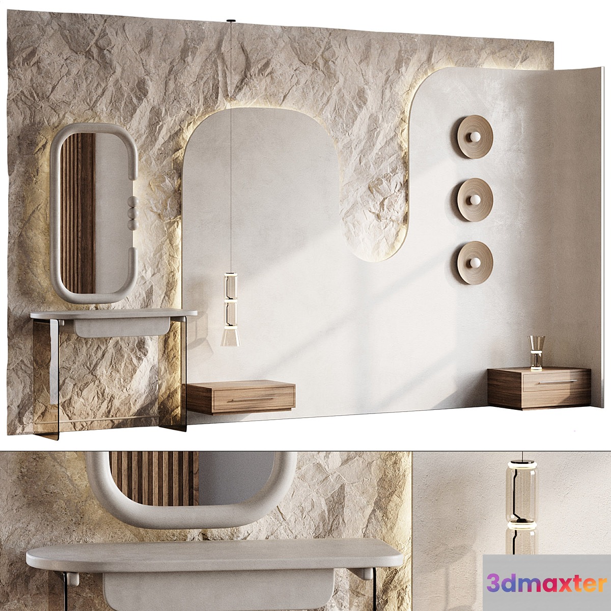 Headboard 3d Wall Panel 31 - No.2 3D Max