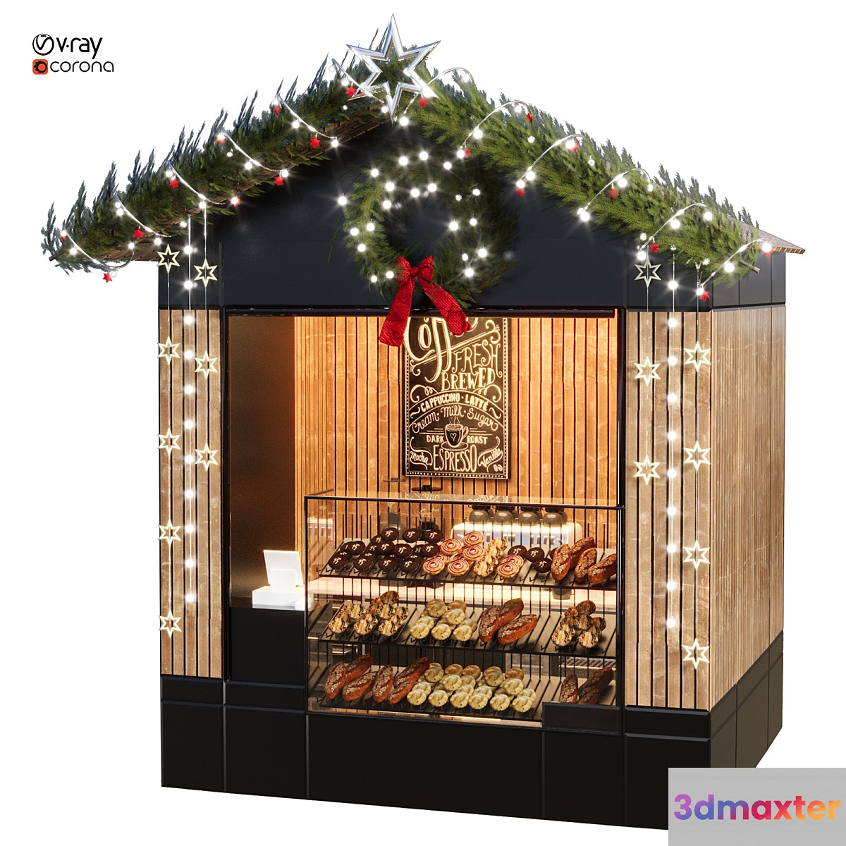 Christmas shop 06 3D Max