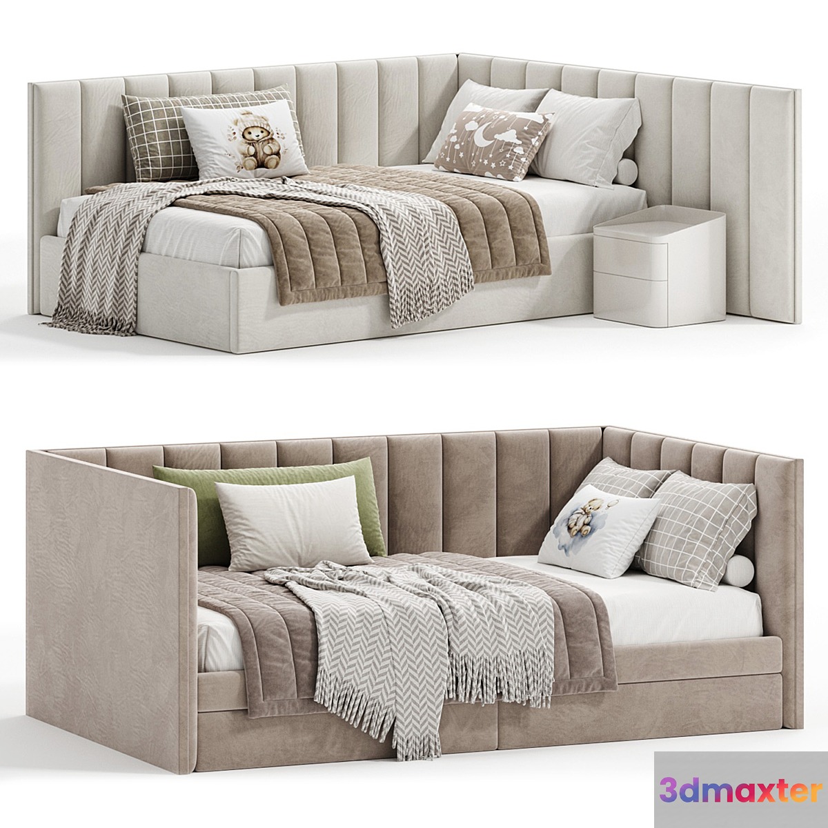 Volna soft kids bed 3D Max