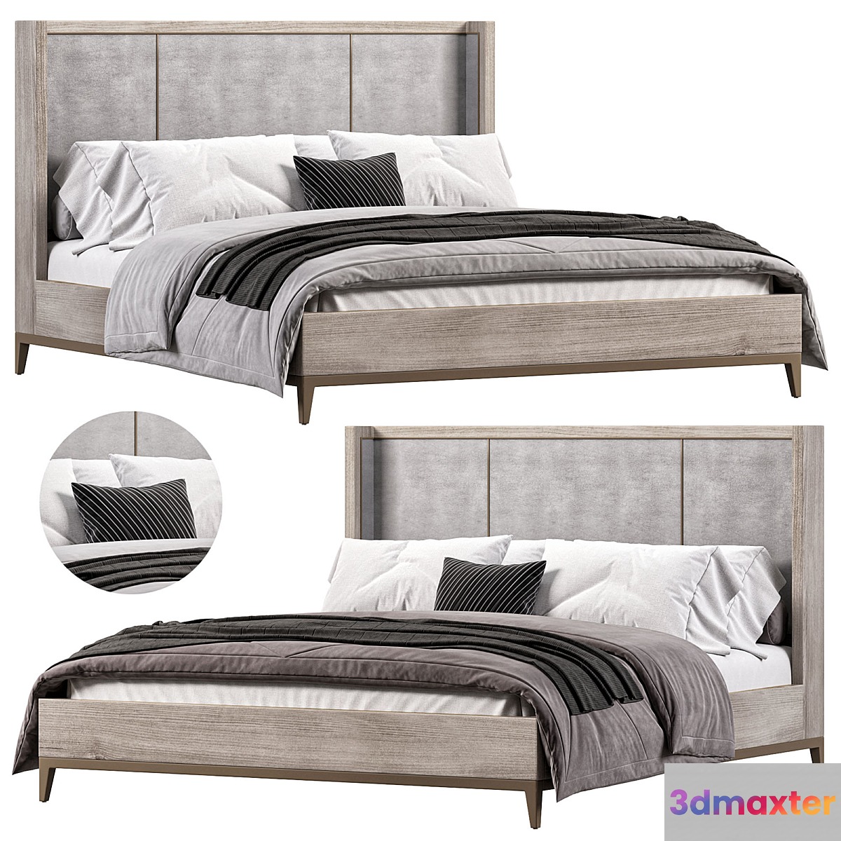 Malone Shelter Bed By Arhaus 3D Max