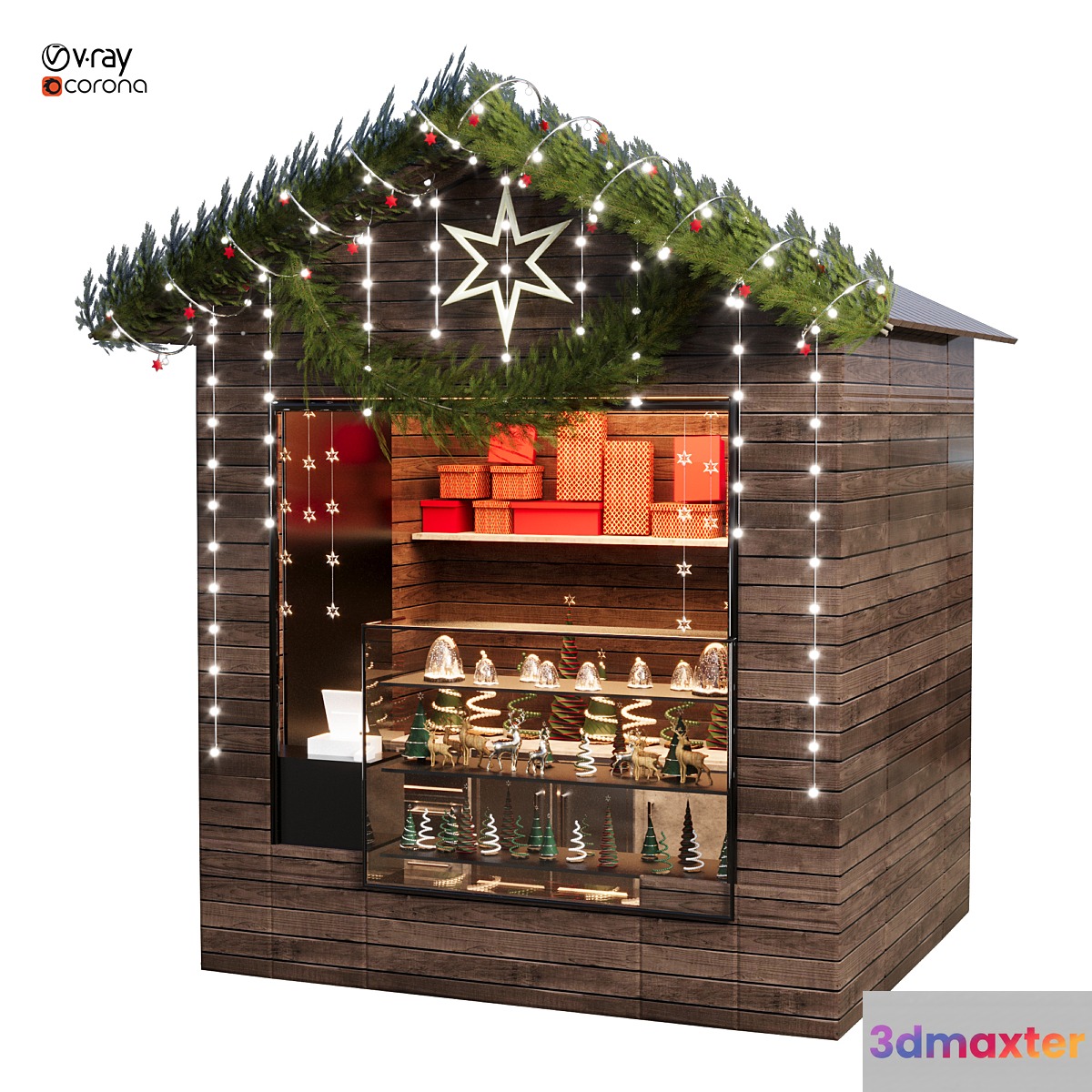 Christmas shop 07 3D Max