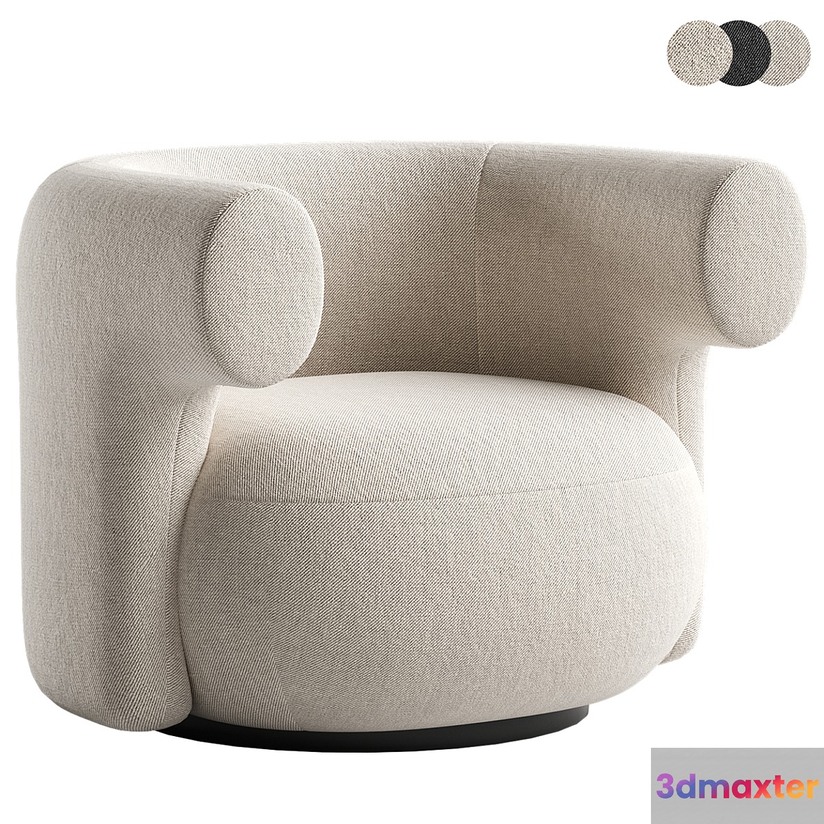 Burra Lounge chair 3D Max