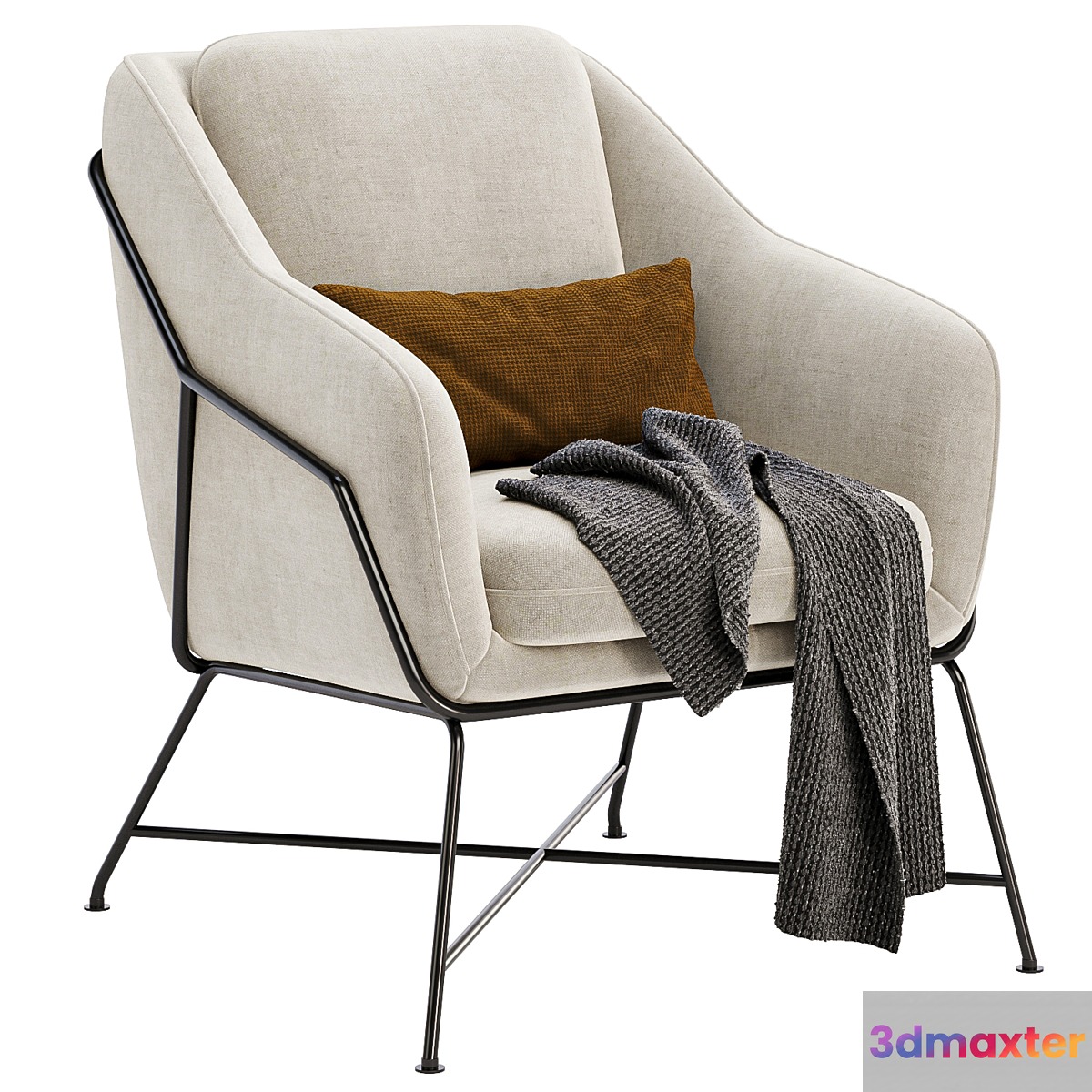 Brida armchair 3D Max