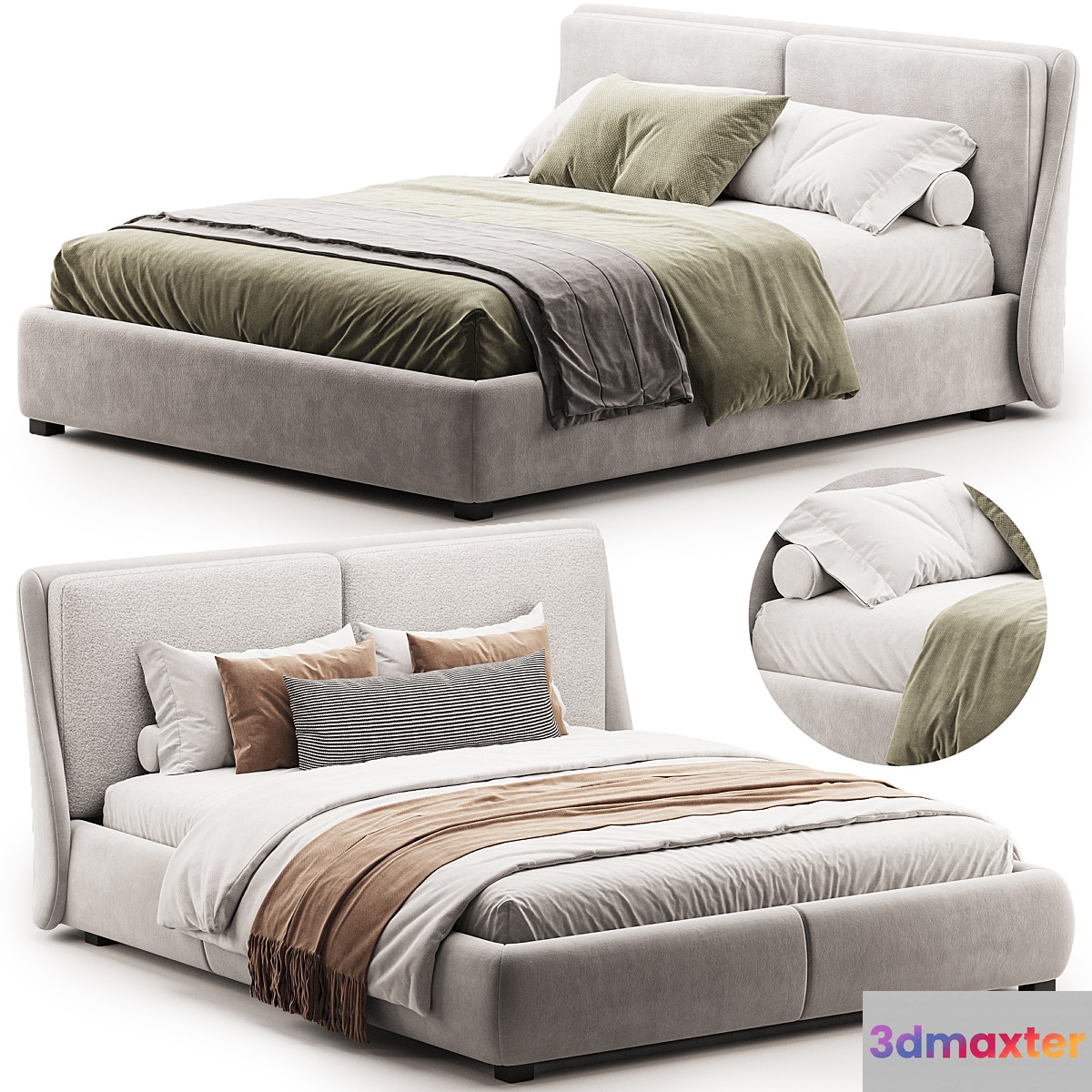 Bend bed from Ditre Italia 3D Max