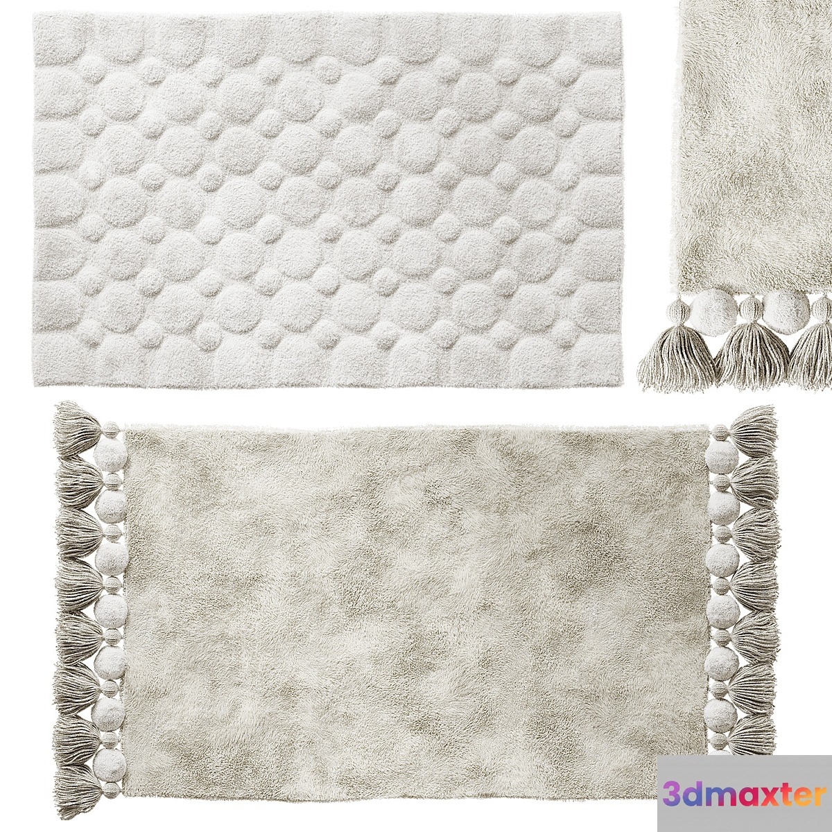 Tkano Essential Bath Mat Set 3D Max