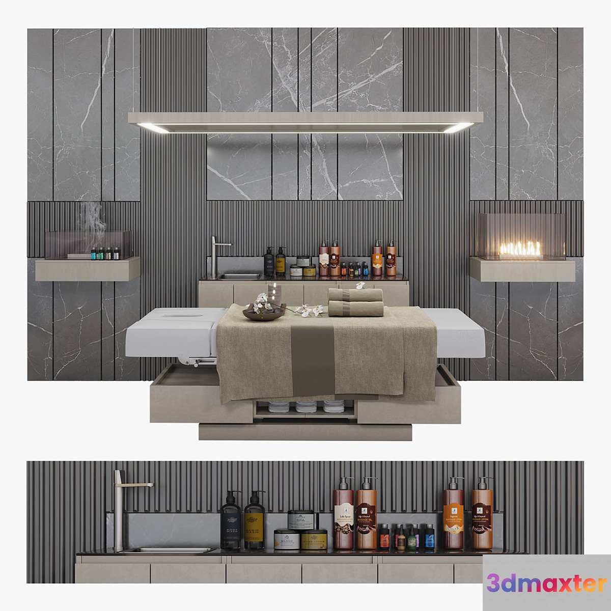Spa Salon Horizon Maletti 3D Max