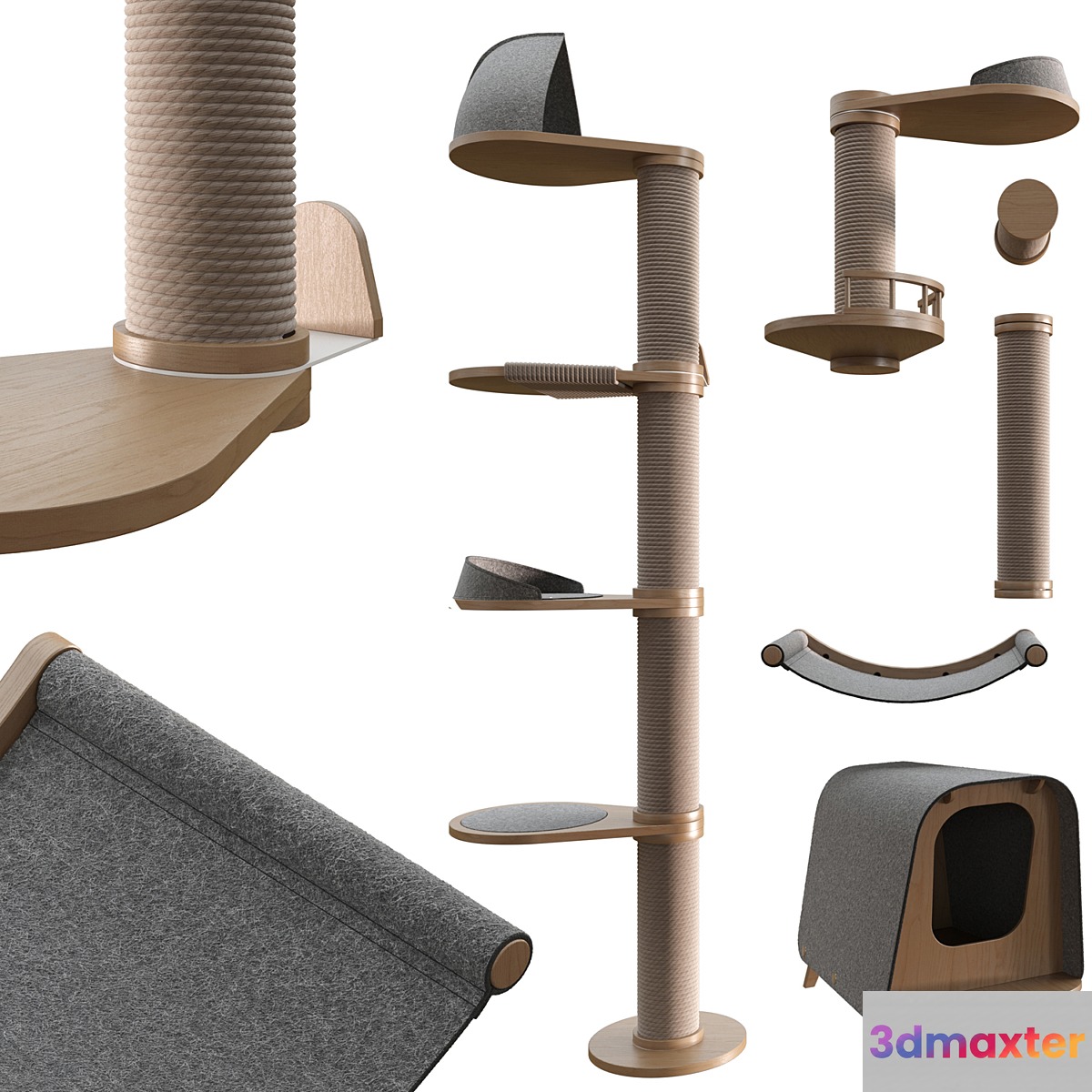 Catsby Family Cats Activity's 3D Max