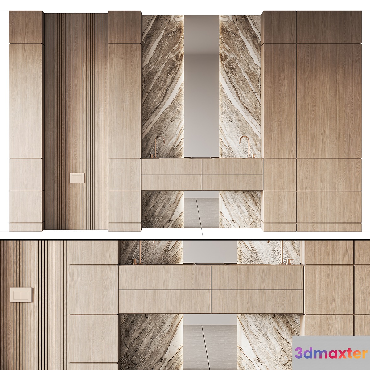 Bathroom Furniture Set 23 - No.2 3D Max