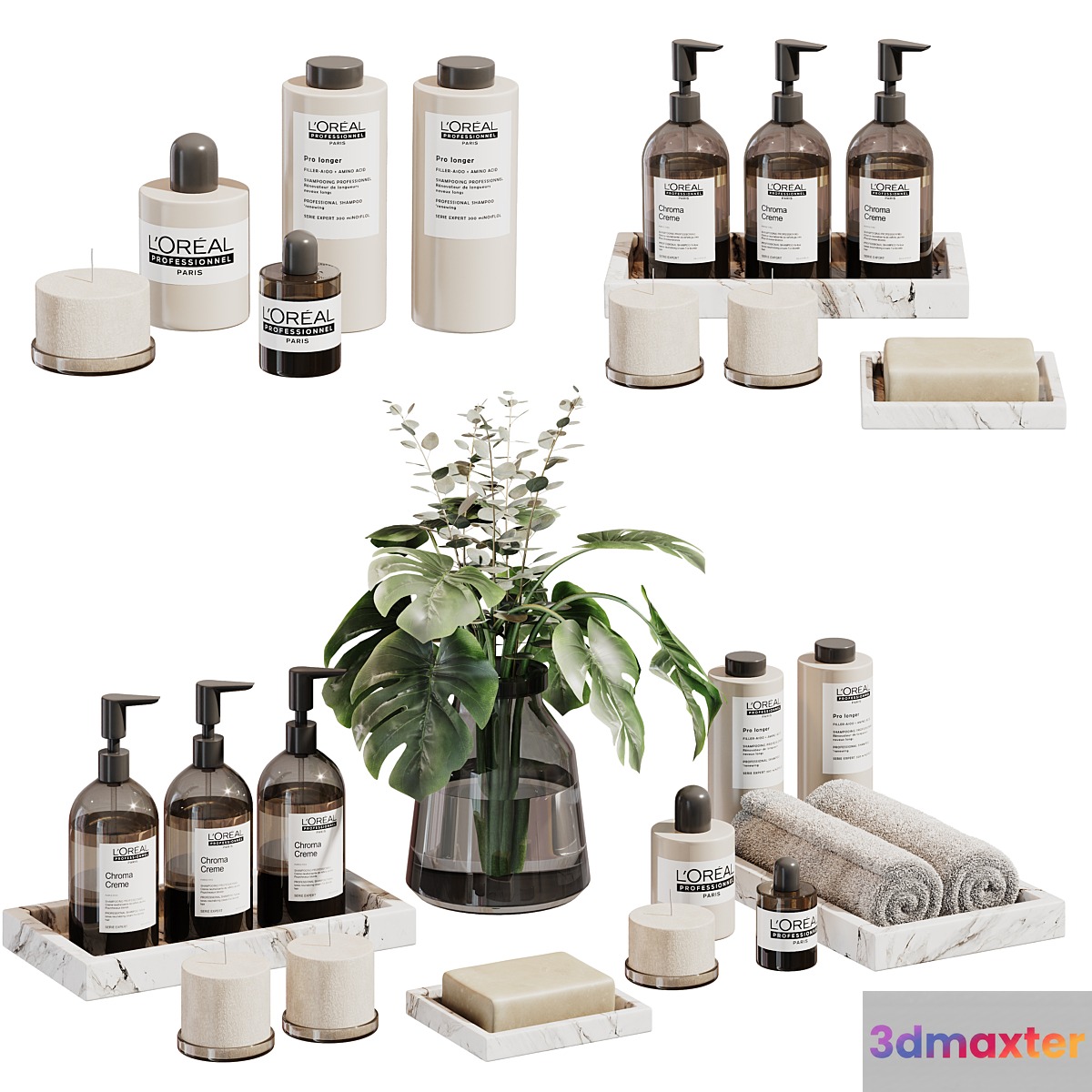 Decorative bathroom set 04 3D Max