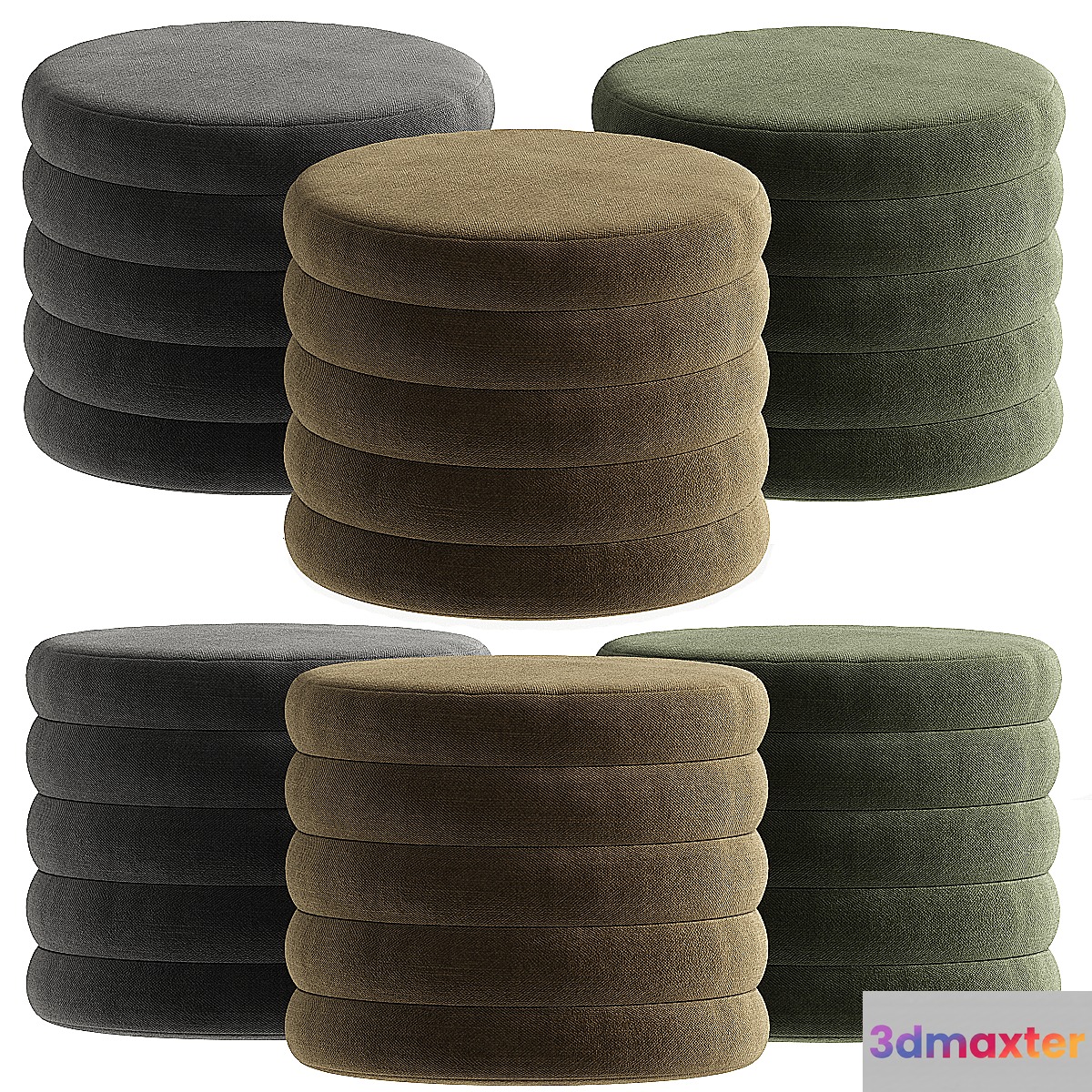 Pole Pouf Pole Bucle 3D Max