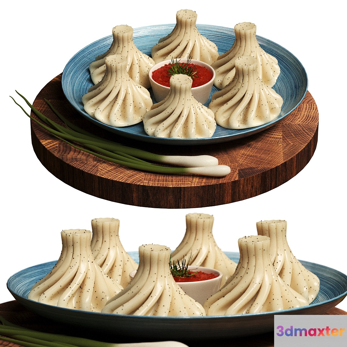 Khinkali (remastered) 3D Max