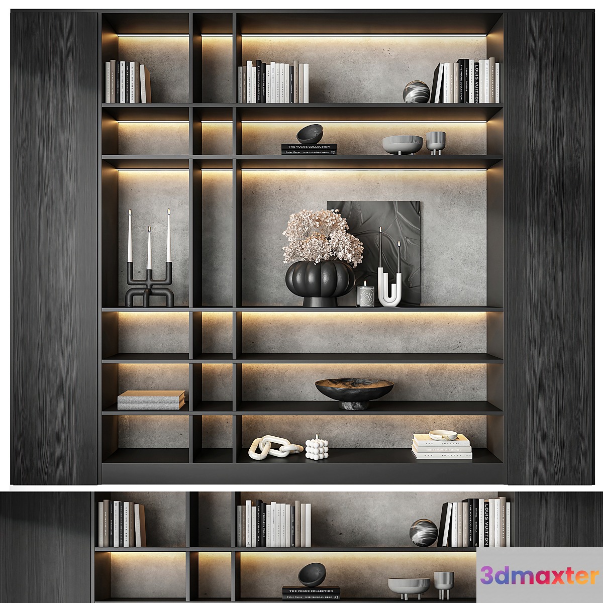 Bookcase 07 3D Max