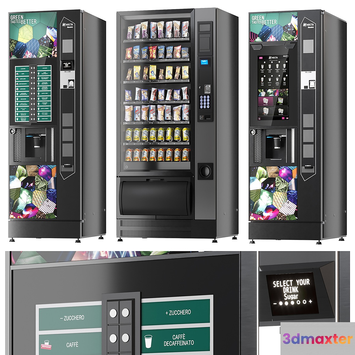 Coffee Vending Machines Necta 3D Max