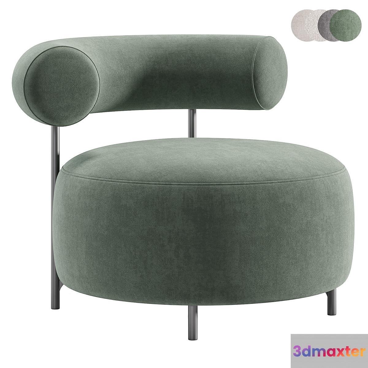 Bon bon armchair 3D Max