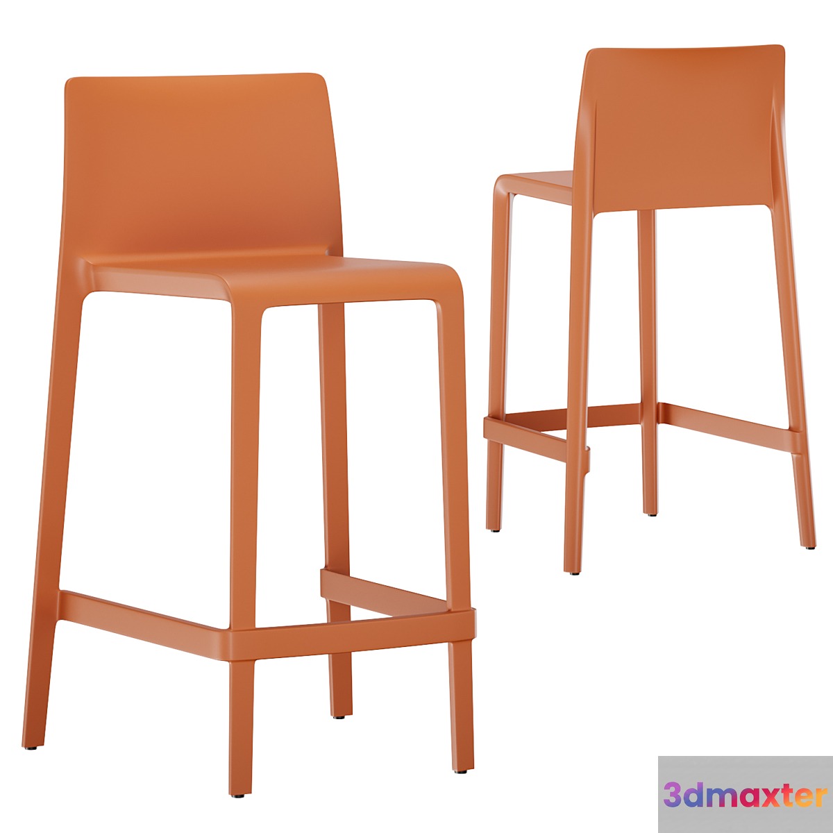 Bar stool VOLT 677 from PEDRALI 3D Max