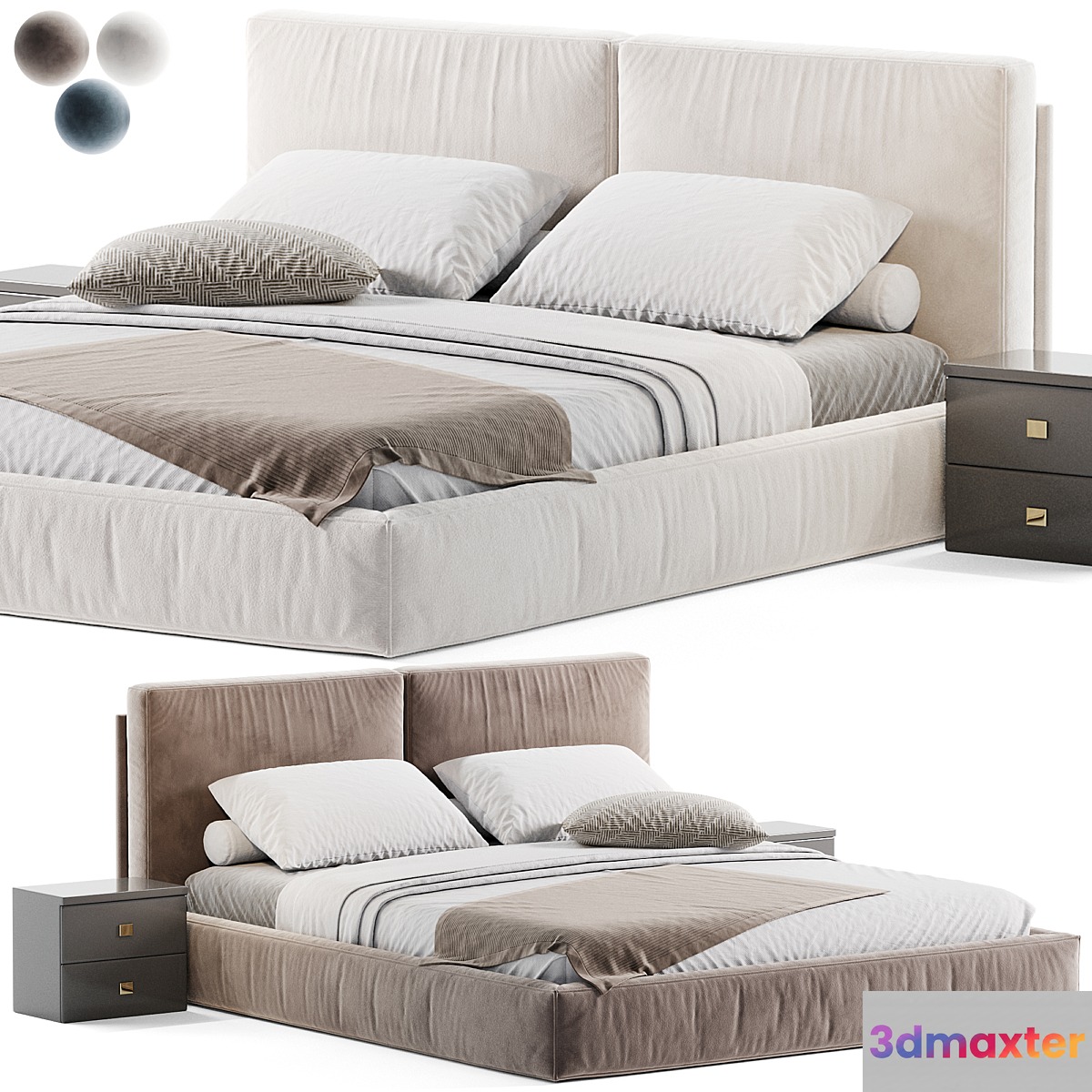 George Felis Bed 3D Max