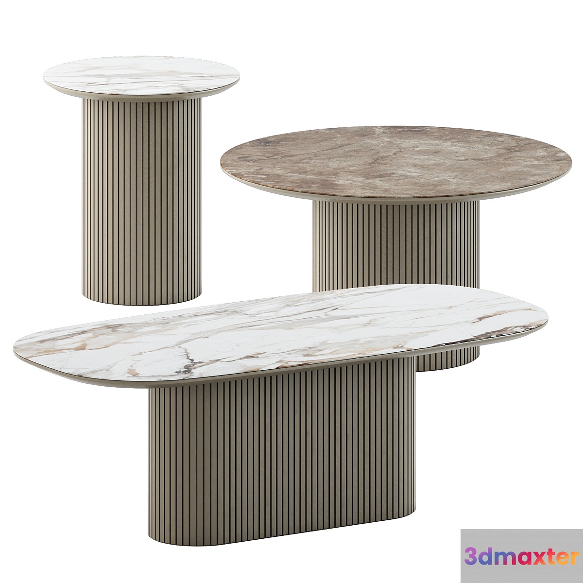 Santiago Coffee tables by Boconcept 3D Max