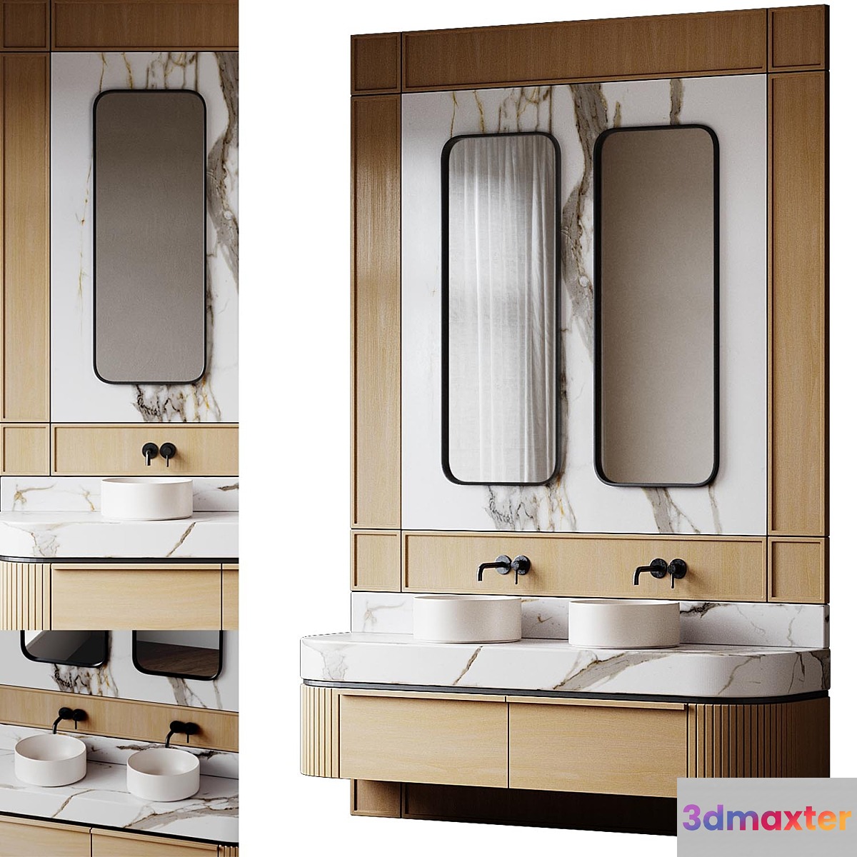 Bathroom furniture 3D Max