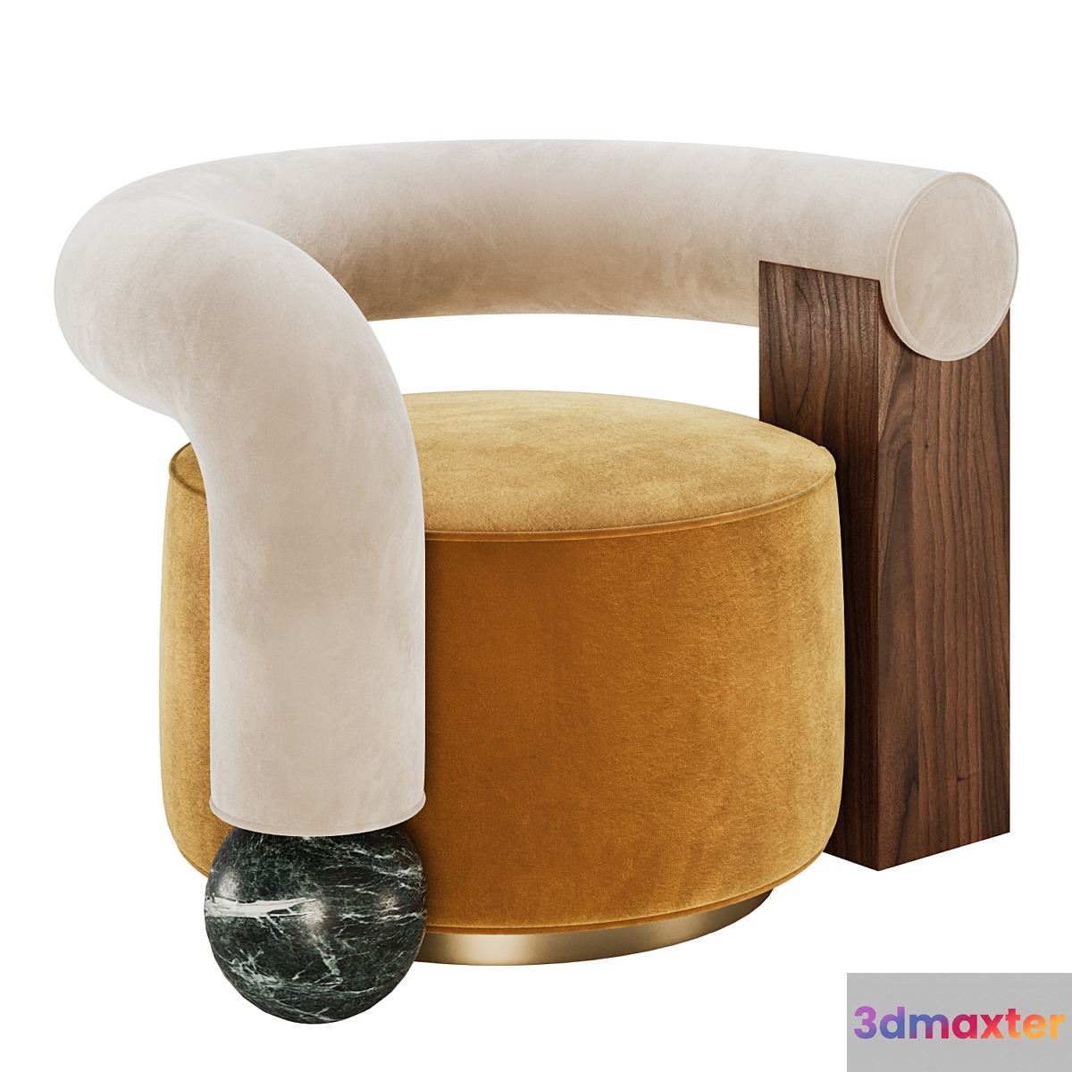Galatea Armchair by Malabar 3D Max