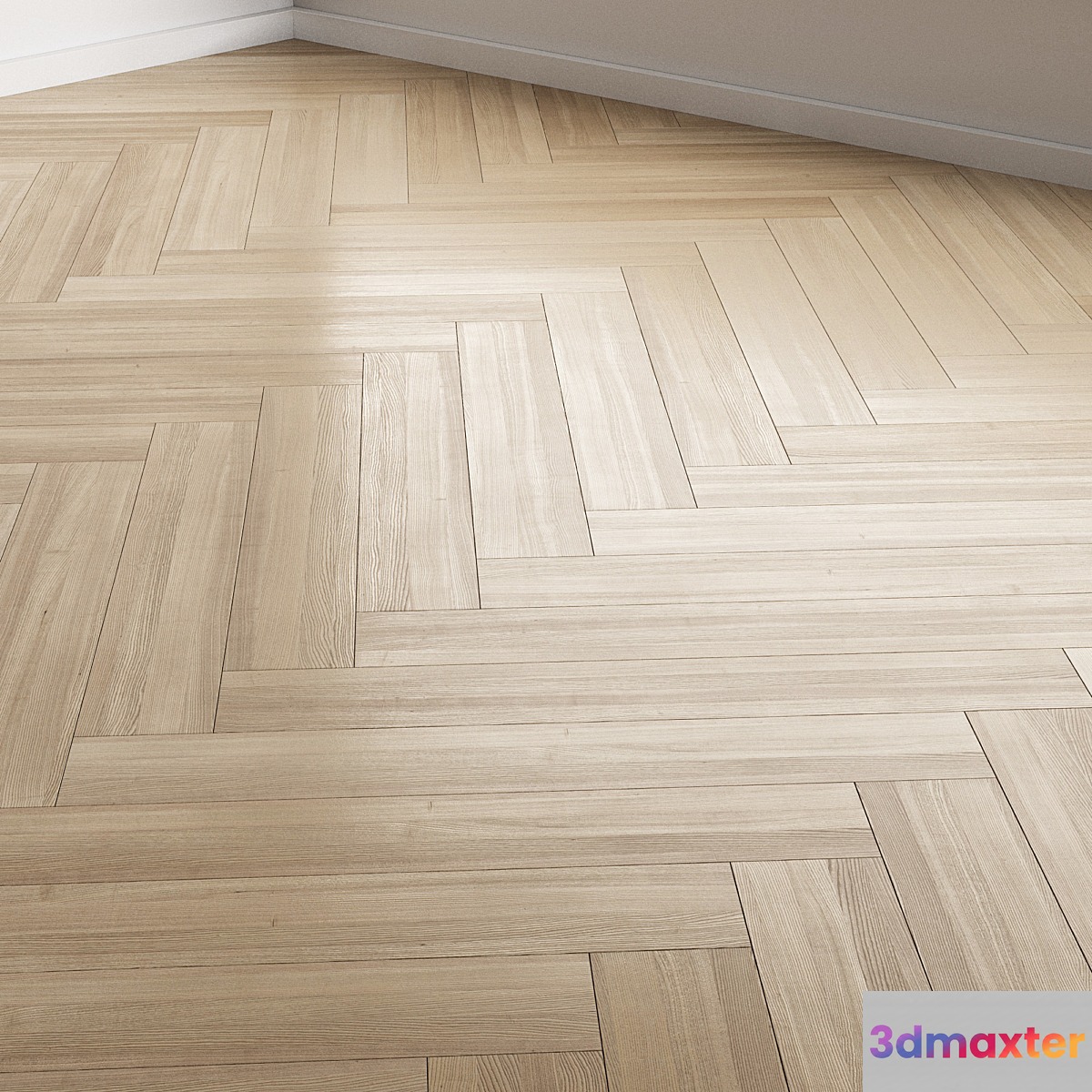 Oak Flooring 4 colors 5 types of installation 27 3D Max