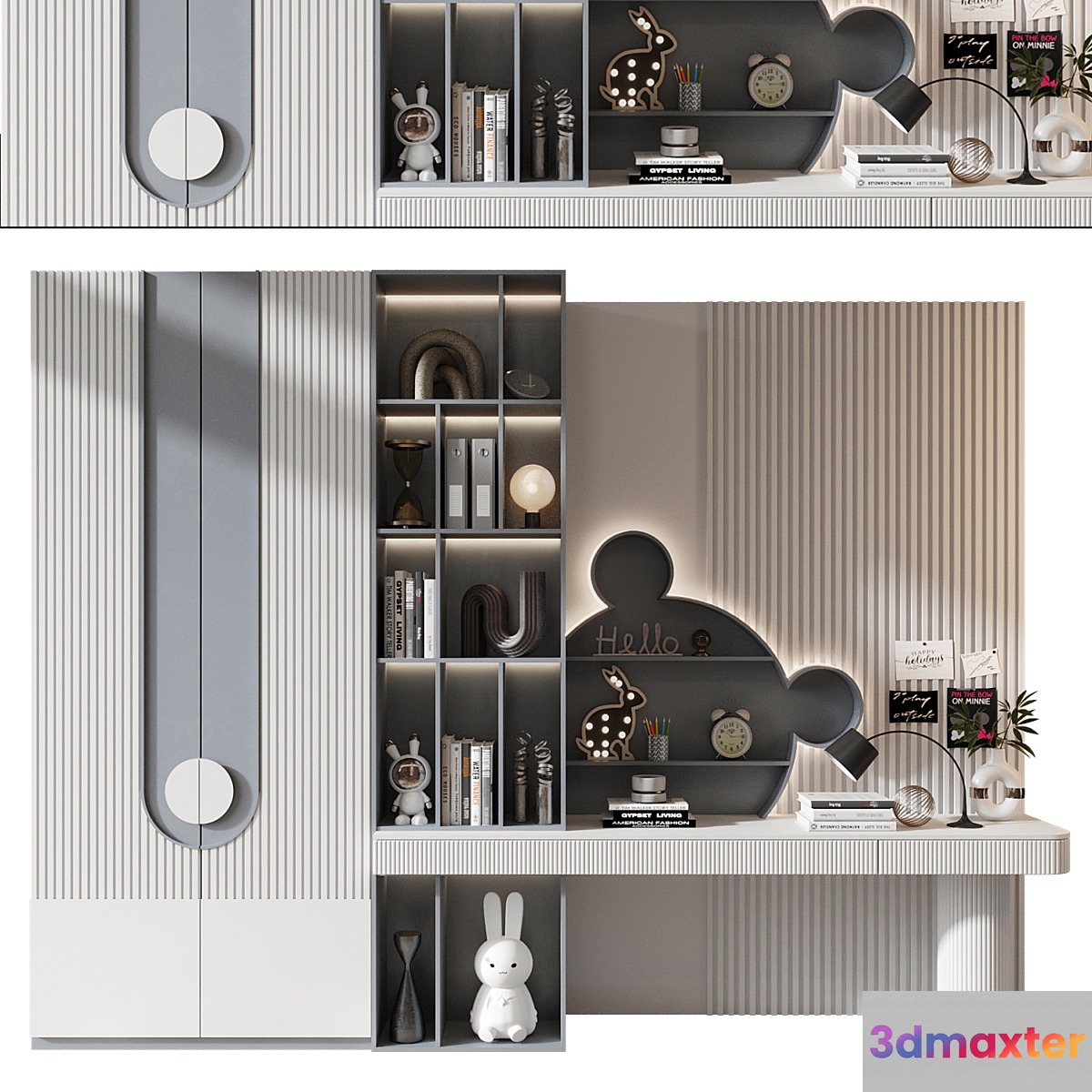 Furniture composition 755 3D Max