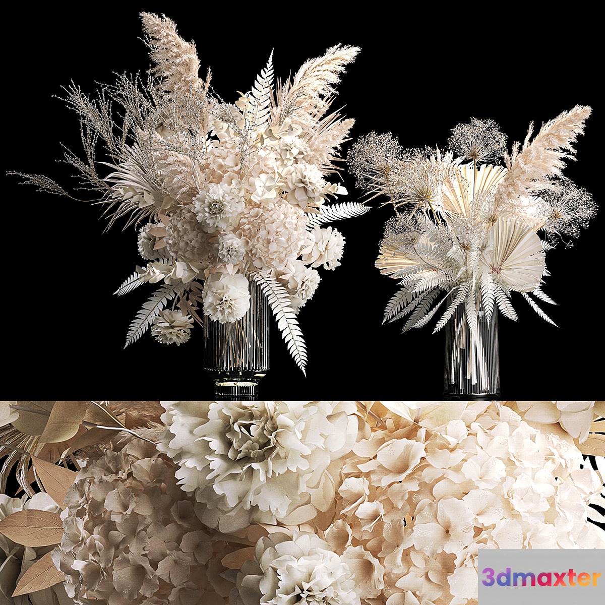 Bouquet of flowers. Set 299. 3D Max