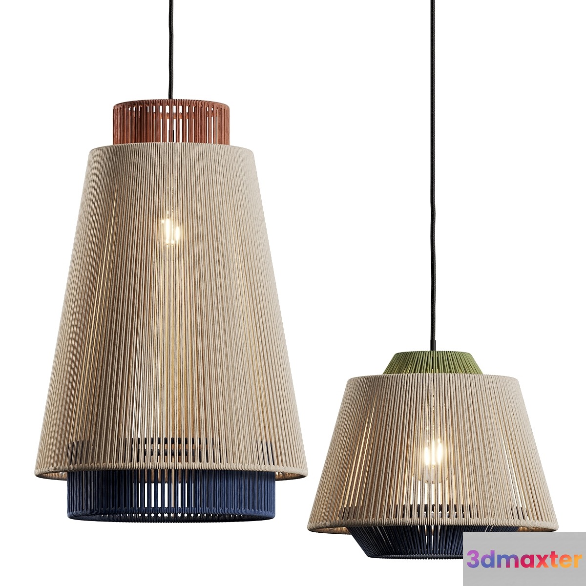 Kave Home Yuvia Pendant Lamps - No.2 3D Max