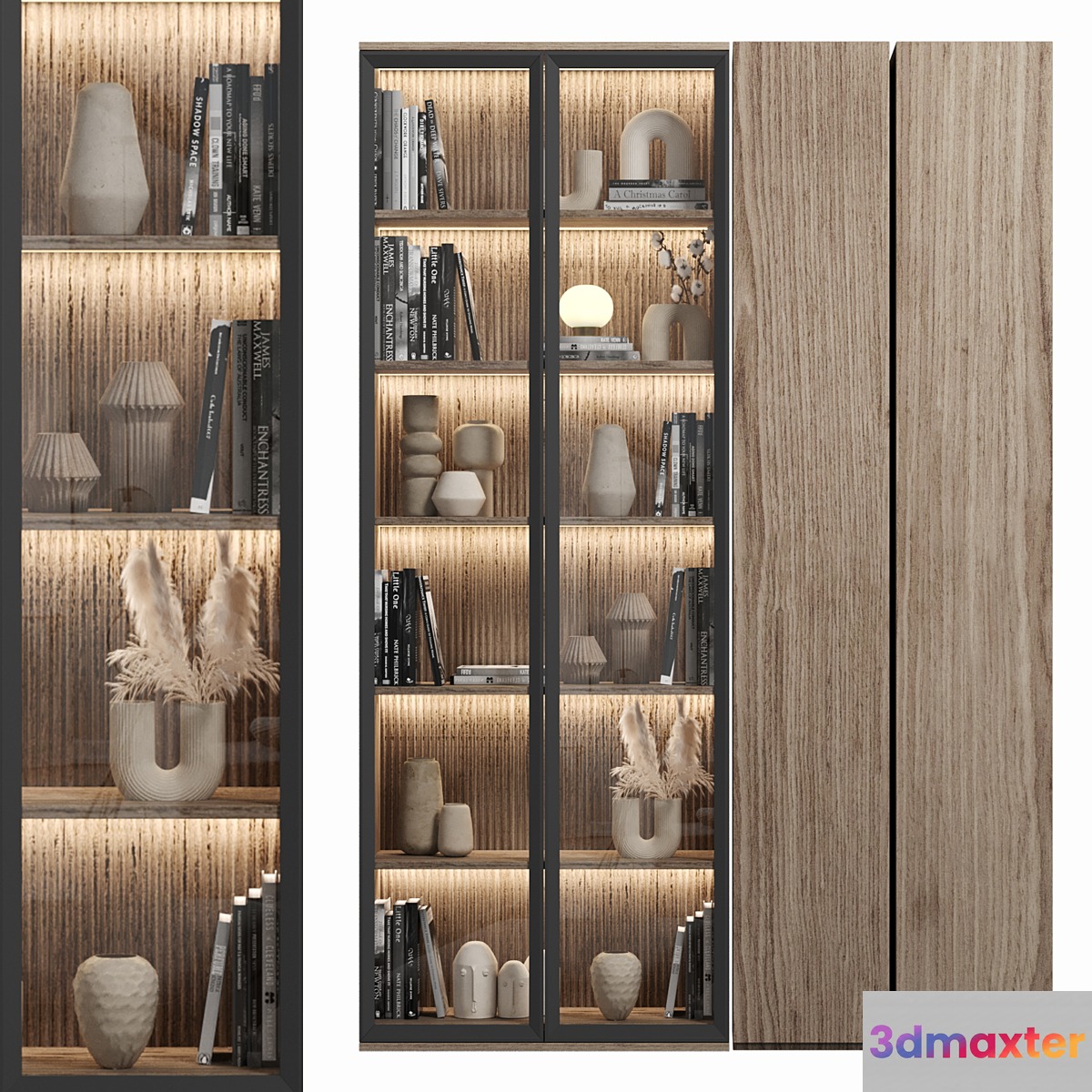 Cabinet with shelves 086 3D Max