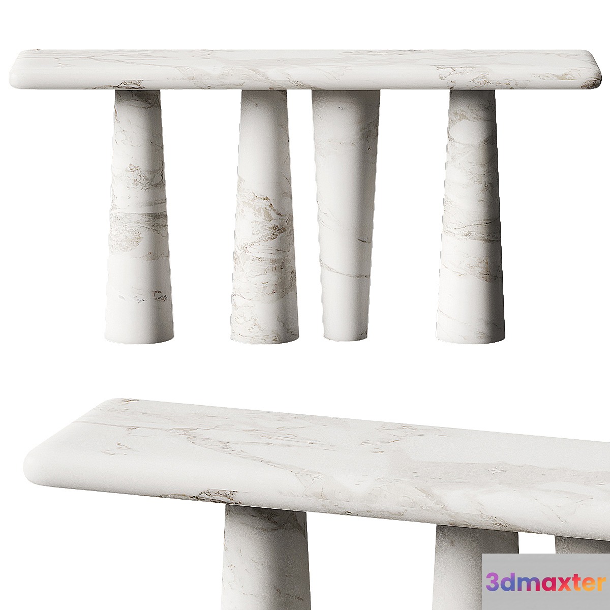 CB2 Inverse Console Table - No.2 3D Max