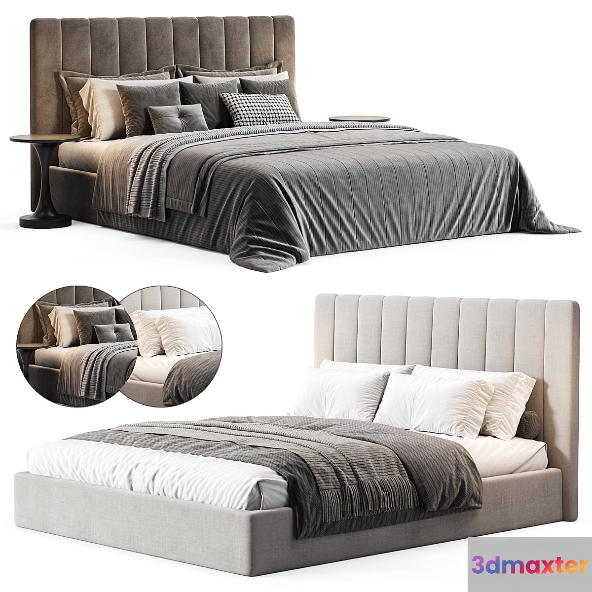 Finley Bed by Crafted 3D Max