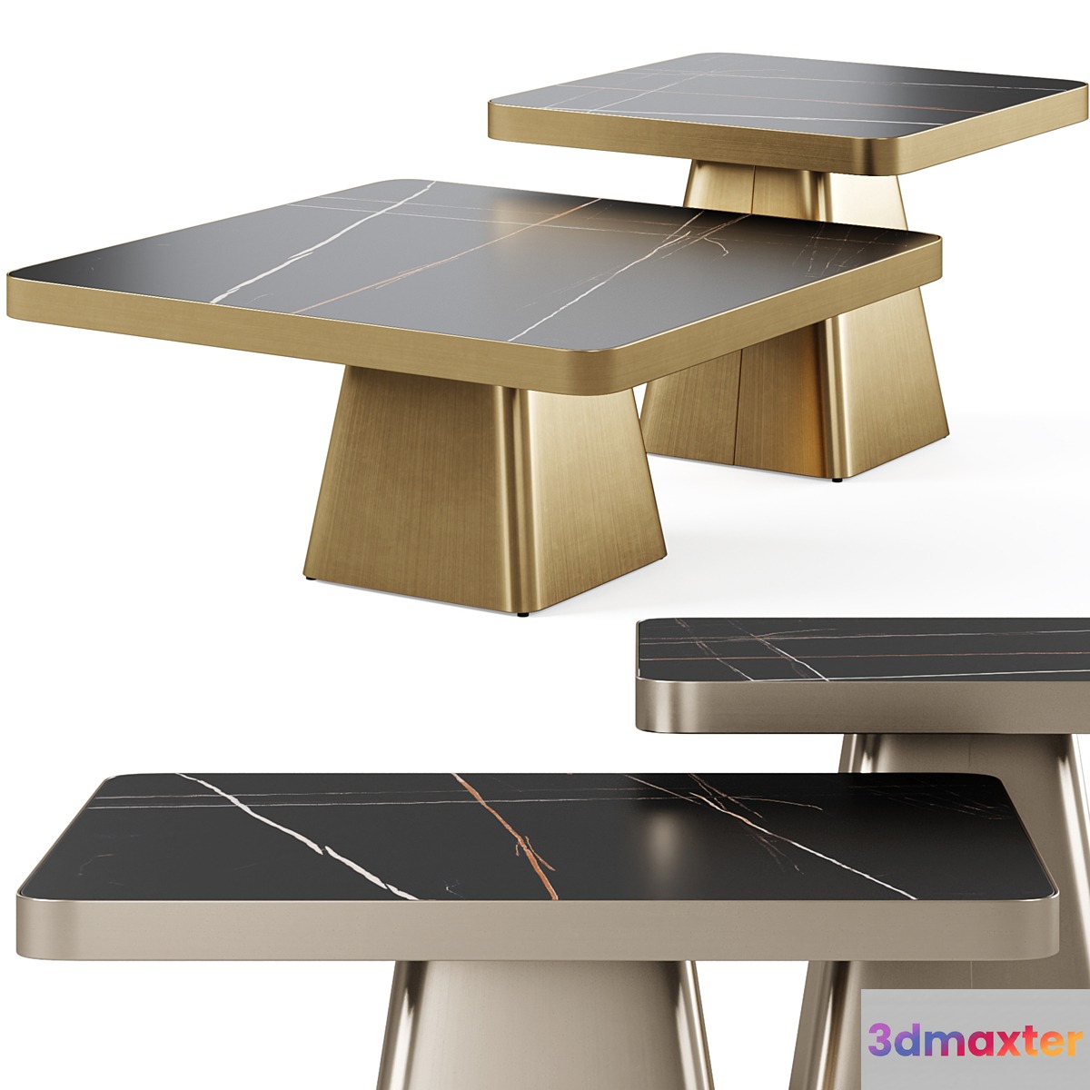 Coffee table Miler by Kare design 3D Max