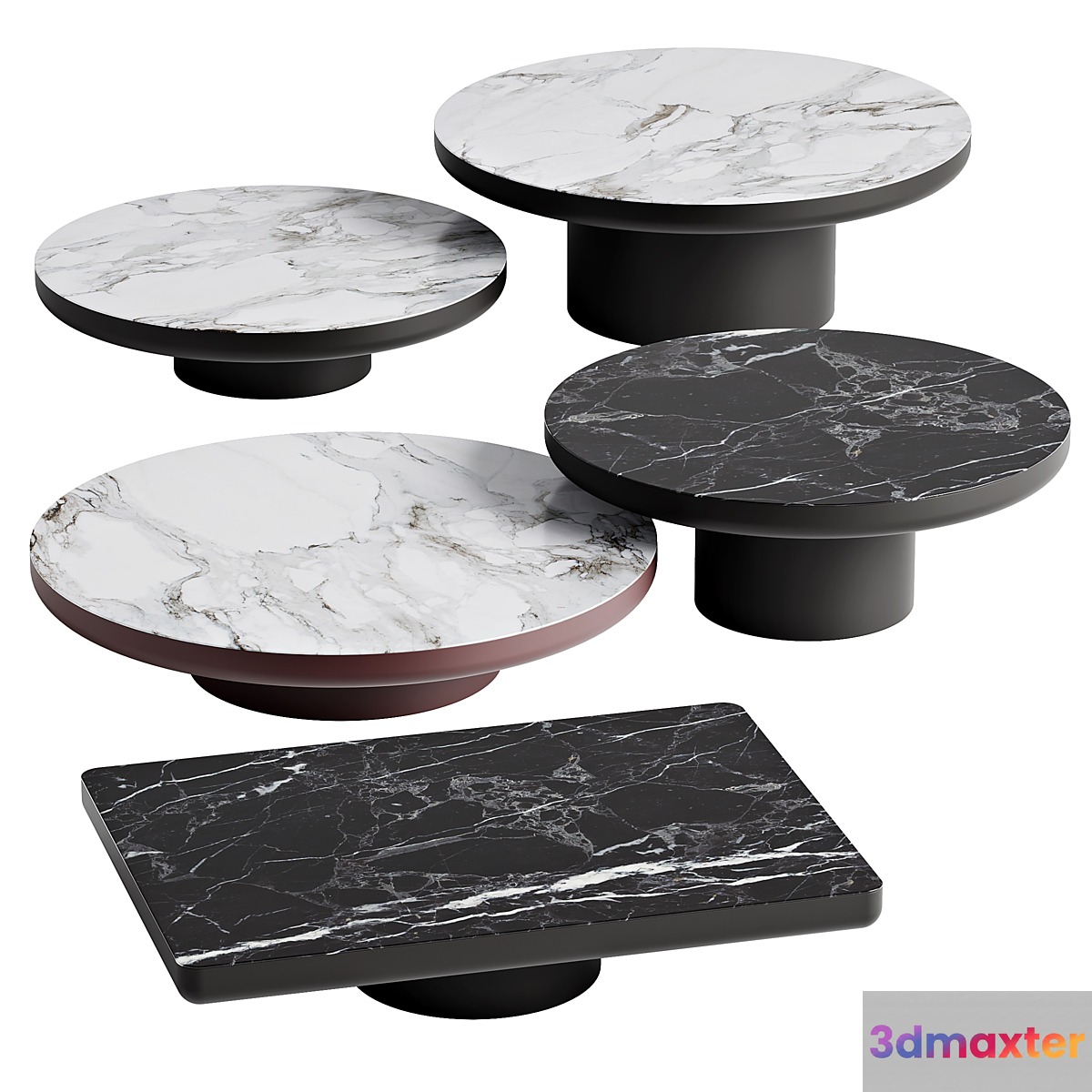 Minotti coffee tables Brady 3D Max