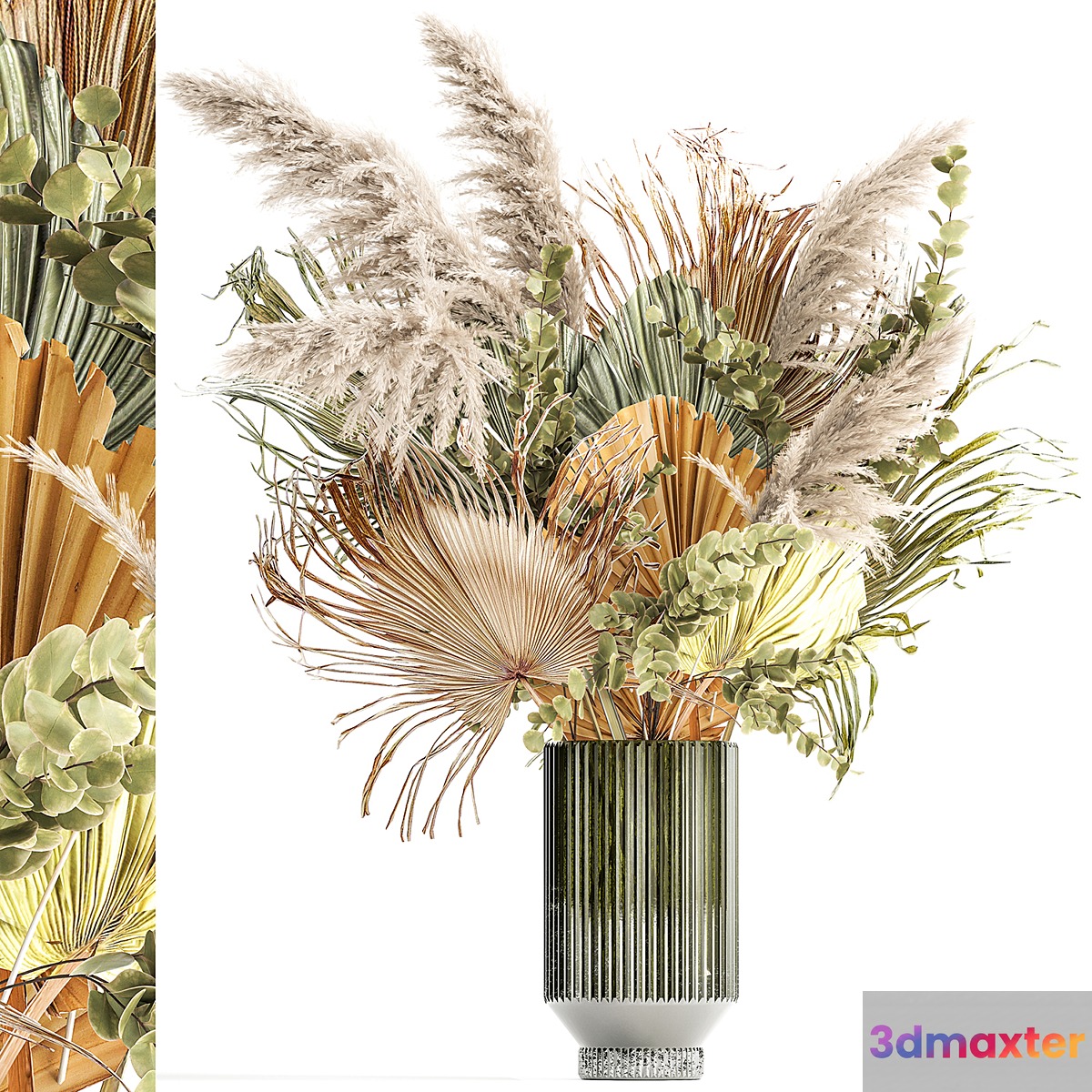 Bouquet of flowers. Set 302. 3D Max