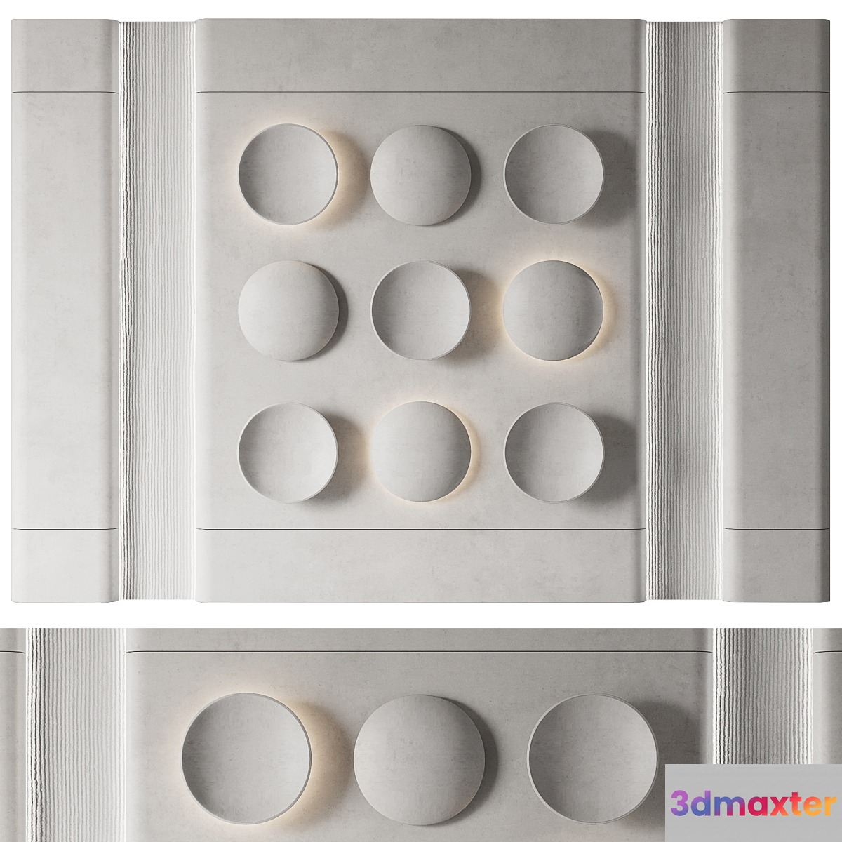Wall panel No. 29 - No.2 3D Max