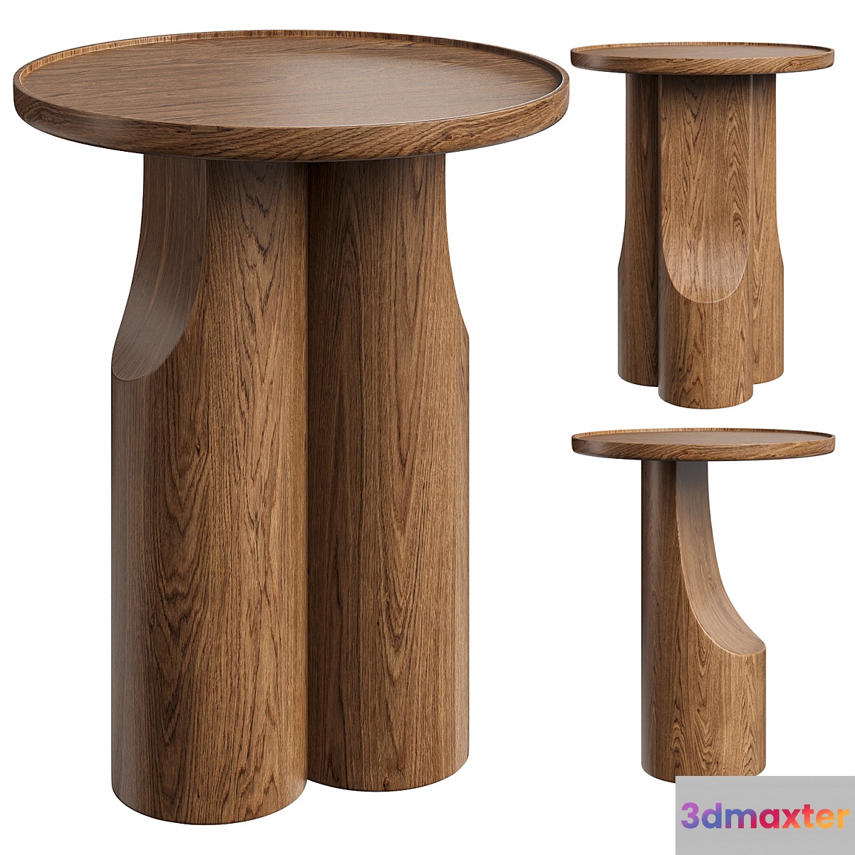 Walnut sofa table Stigido AM.PM 3D Max