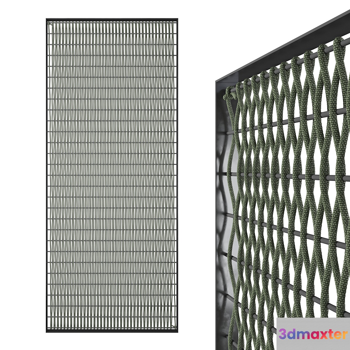 Partition made of cables 5 3D Max