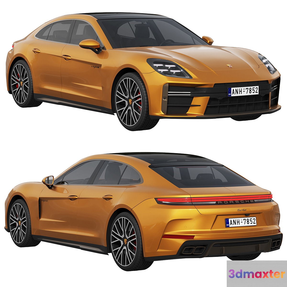 Porsche Panamera Turbo E-Hybrid 2024 3D Max